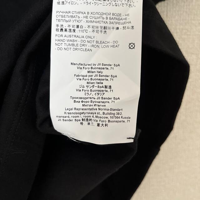 JIL SANDER ジルサンダー Tシャツ 男女兼用  ブラック S