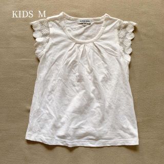 グローバルワーク(GLOBAL WORK)のGLOBAL WORK 袖レース カットソー キッズM 100〜110cm(Tシャツ/カットソー)