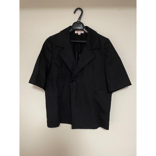 春のコレクション masu 22ss harf sleeve cotton jacket