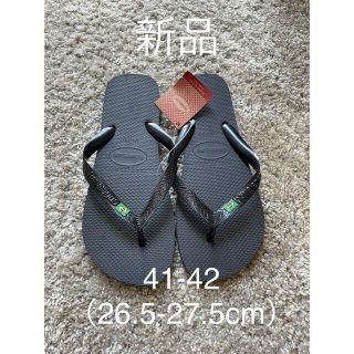 ハワイアナス(havaianas)のシェーンシェン様専用☆新品☆ハワイアナス  ビーチサンダル  メンズ　41-42(ビーチサンダル)