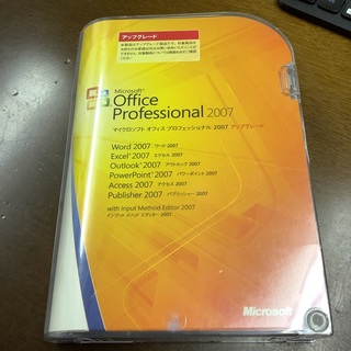 マイクロソフト(Microsoft)のOffice Professional 2007 アップグレード(その他)