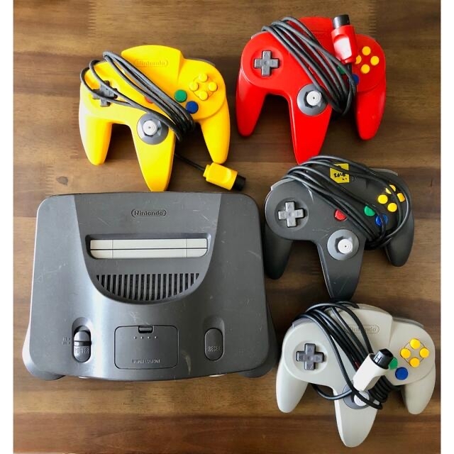 NINTENDO 64(ニンテンドウ64)のNintendo64 (ニンテンドー64)本体、コントローラー、ソフト1点 エンタメ/ホビーのゲームソフト/ゲーム機本体(家庭用ゲーム機本体)の商品写真