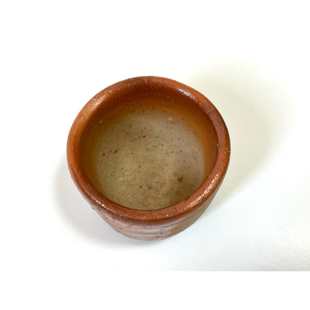 作家物 陶芸家 金重素山 備前 緋襷 盃 ぐい呑 酒器 山窯-