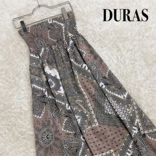 デュラス(DURAS)のDURAS エスニック柄 ベア ワンピース ロング＊エゴイスト リゼクシー(ロングワンピース/マキシワンピース)