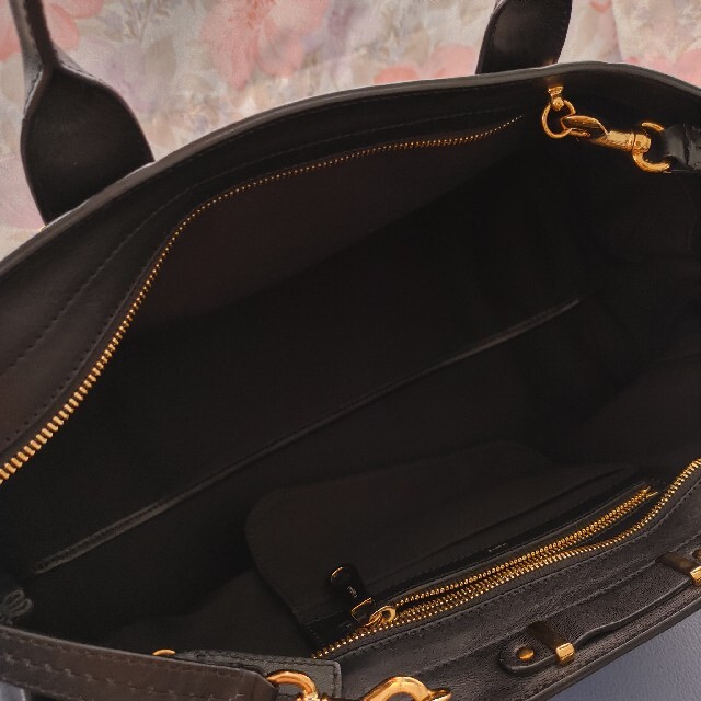美品】クロエ アリス 2way ショルダーバッグ ハンドバッグ 黒 保存袋