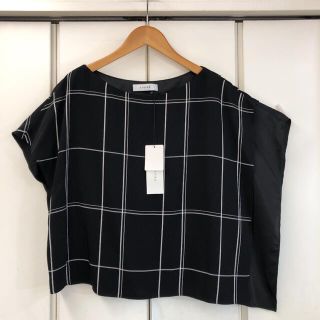 アドーア(ADORE)の新品 ADORE 19SS モノトーンチェックブラウス(38)(シャツ/ブラウス(半袖/袖なし))