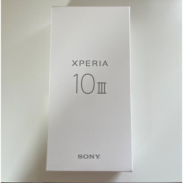 Xperia 10 III Black simフリースマートフォン/携帯電話