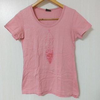 ヒステリックグラマー(HYSTERIC GLAMOUR)のオゾンコミュニティ ピンクTシャツ(Tシャツ(半袖/袖なし))