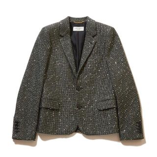 サンローラン(Saint Laurent)のサンローラン SAINT LAURENT ラメツイードジャケット 20【中古】(テーラードジャケット)