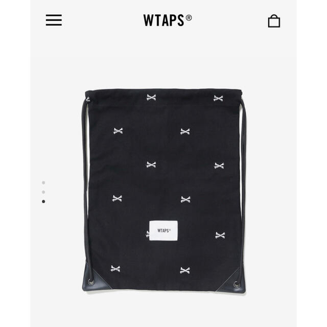 W)taps(ダブルタップス)のWTAPS 2022SS THIEVERY BAG BLACK ナップサック メンズのバッグ(バッグパック/リュック)の商品写真