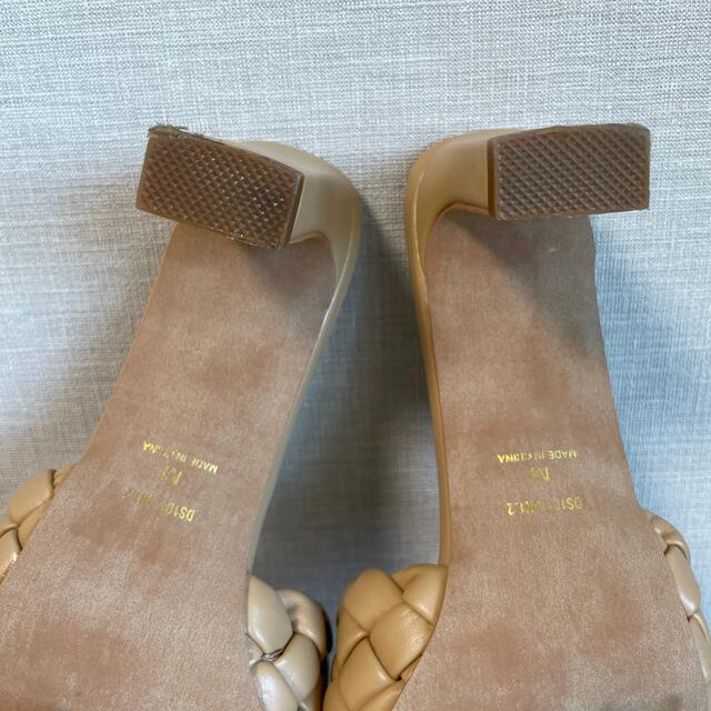 RANDA(ランダ)のスクエアトゥ編み込みミュールサンダル👡 レディースの靴/シューズ(ミュール)の商品写真