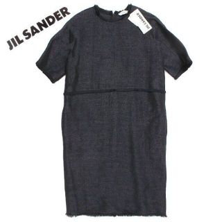 Jil Sander - ジルサンダーネイビー JIL SANDER NAVY ワンピース ノースリーブの通販｜ラクマ