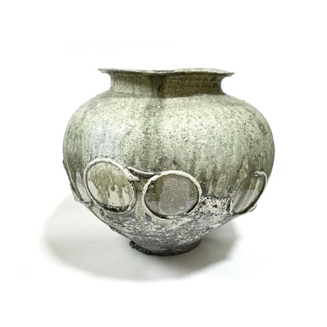 作家物 陶芸家 辻村唯 自然釉 大壺 窯変 ビードロ 父 辻村史朗 激安