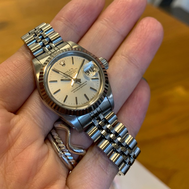 ROLEX(ロレックス)の【ree様専用】ロレックス　デイトジャスト　極美品　69174 E番　自動巻き レディースのファッション小物(腕時計)の商品写真