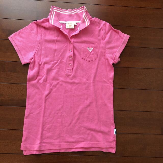 Roxy(ロキシー)のROXY ロキシー　ピンク　ポロシャツ　Lサイズ レディースのトップス(ポロシャツ)の商品写真