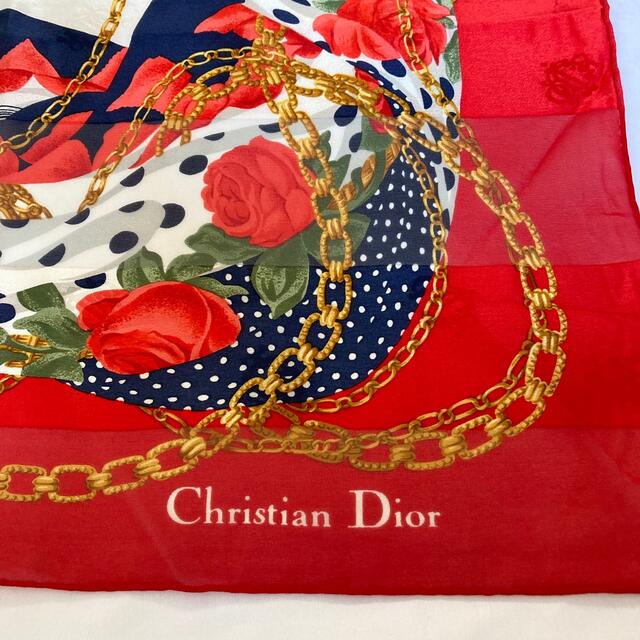 Christian Dior(クリスチャンディオール)のクリスチャンディオール 大判 シルクスカーフ レディースのファッション小物(バンダナ/スカーフ)の商品写真