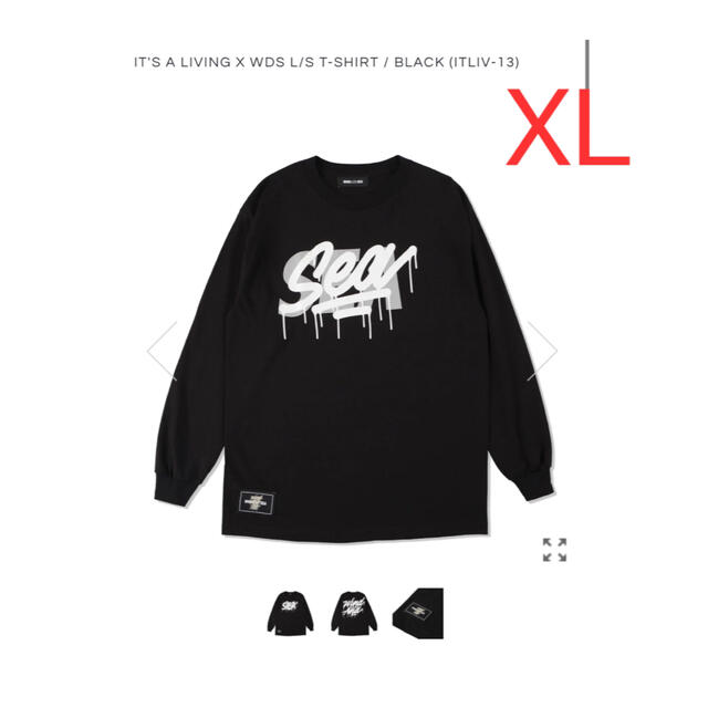 【黒XL】IT'S A LIVING X WDS L/S T-SHIRT