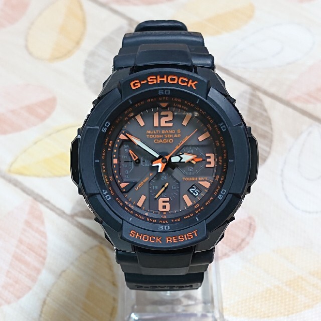 良品【CASIO/G-SHOCK/スカイコックピット】電波ソーラー メンズ腕時計-
