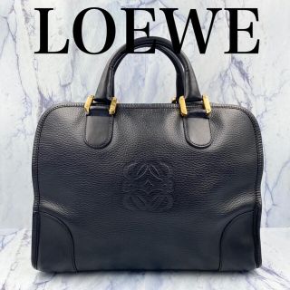 ロエベ(LOEWE)の【希少】オールドロエベ★ヴィンテージ　ハンドバッグ　ボストンバッグ　レザー　黒(ハンドバッグ)