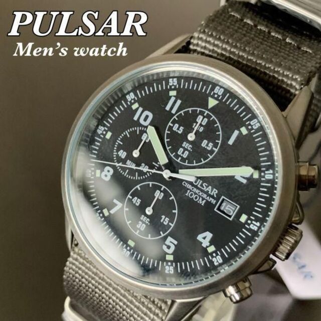 【新品】セイコー パルサー★SEIKO PULSAR クロノグラフ メンズ腕時計 | フリマアプリ ラクマ