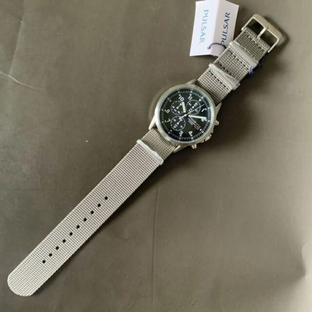 【新品】セイコー パルサー★SEIKO PULSAR クロノグラフ メンズ腕時計