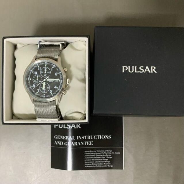 【新品】セイコー パルサー★SEIKO PULSAR クロノグラフ メンズ腕時計