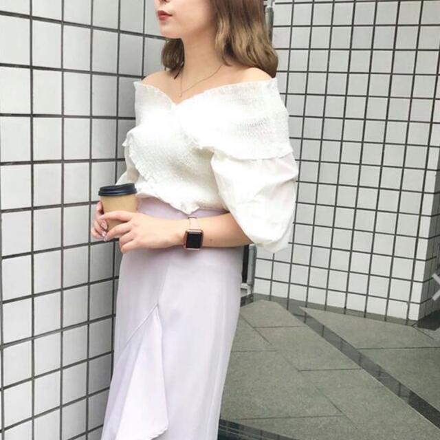 INGNI(イング)のシャーリングクロスブラウス♡ZARA.グレイル.スナイデル.ジーユー レディースのトップス(シャツ/ブラウス(長袖/七分))の商品写真