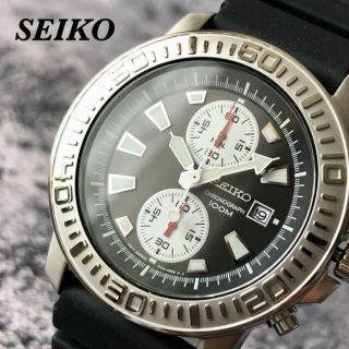 セイコー(SEIKO)の【新品】SEIKO セイコー クロノグラフ クォーツ ダイバー メンズ腕時計(腕時計(アナログ))