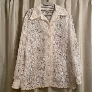 ロキエ(Lochie)のvintage レースシャツ(シャツ/ブラウス(長袖/七分))