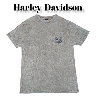 ハーレーダビッドソン(Harley Davidson)のHarley-Davidson タイダイ染め  ビッグプリント Tシャツ 古着(Tシャツ/カットソー(半袖/袖なし))