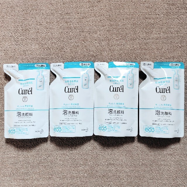 Curel(キュレル)のキュレル泡洗顔料つめかえ用130ml✕４袋 コスメ/美容のスキンケア/基礎化粧品(洗顔料)の商品写真