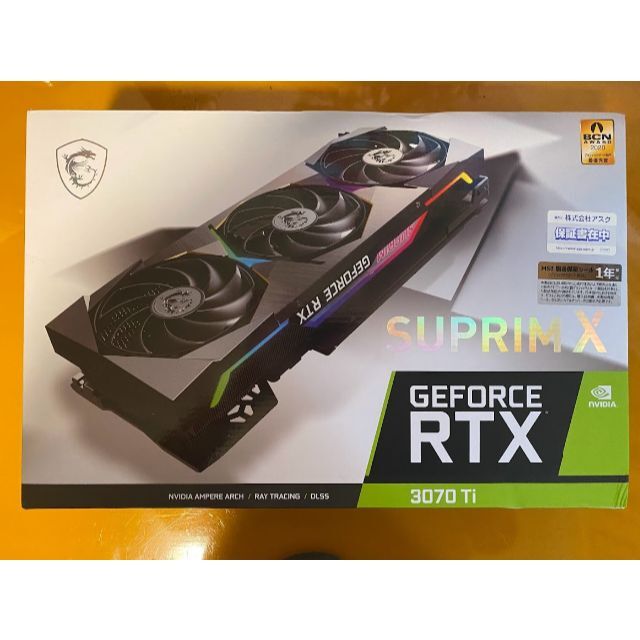 スマホ/家電/カメラMSI GeForce RTX3070Ti SUPRIM X 【送料無料