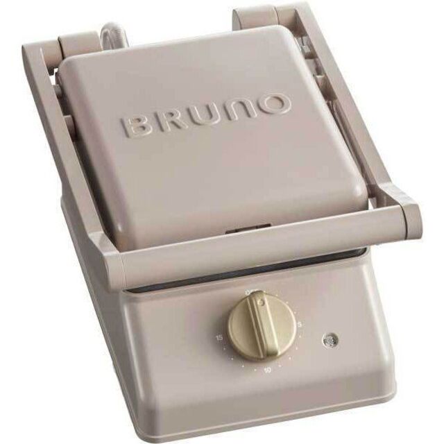 BRUNO グリルサンドメーカー シングル BOE083-GRG グレージュ