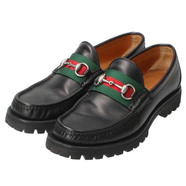 Gucci(グッチ)のグッチ 496246 シェリーラインホースビットローファー 6.5 メンズの靴/シューズ(その他)の商品写真