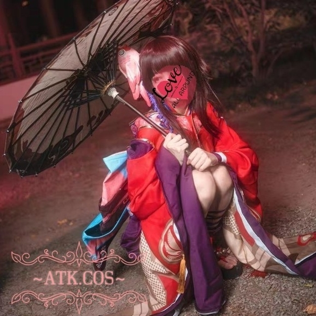 Q⑤2 レディース 陰陽師 神楽 かぐら 金魚 コスプレ フルー Q⑤2 レディース 陰陽師 神楽 かぐら 金魚 コスプレ フルー
