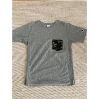 チャンピオン(Champion)のチャンピオン　半袖Tシャツ　Mサイズ　カモ柄ポケット(Tシャツ/カットソー(半袖/袖なし))