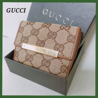 グッチ(Gucci)のGUCCI　グッチ　 Wホック財布　二つ折り財布 　レディース GG柄(折り財布)