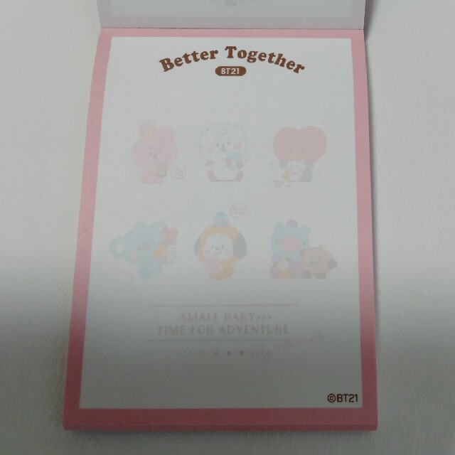 BTS BT21 ミニメモ　カミオジャパン エンタメ/ホビーのおもちゃ/ぬいぐるみ(キャラクターグッズ)の商品写真