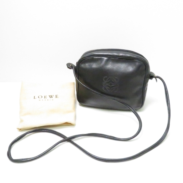 LOEWEロエベ ショルダーバッグ ブラック系 ミニ ポシェット AM3136C