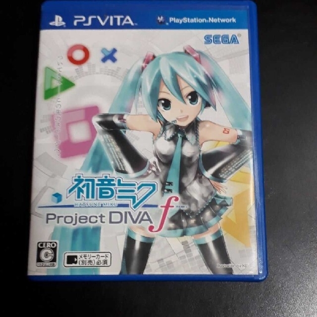 PlayStation Vita(プレイステーションヴィータ)の初音ミク -Project DIVA- f 【動作確認済み】Vita ソフト エンタメ/ホビーのゲームソフト/ゲーム機本体(携帯用ゲームソフト)の商品写真