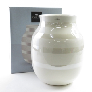 ケーラー(Kahler)のケーラー オマジオ フラワーベース ホワイト系 花瓶 花びん SY3354L(花瓶)