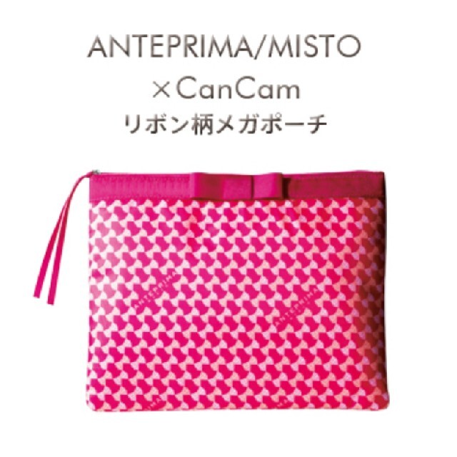 ANTEPRIMA(アンテプリマ)のアンテプリマ　リボン柄メガポーチ　B5サイズ レディースのファッション小物(ポーチ)の商品写真