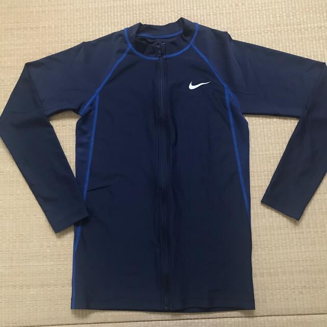 NIKE(ナイキ)の【男の子】長袖ラッシュガード 160cm ネイビー キッズ/ベビー/マタニティのキッズ服男の子用(90cm~)(水着)の商品写真