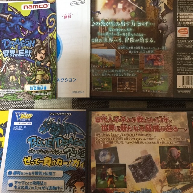 DSソフト【ブルードラゴン異界の巨獣とブルードラゴンプラス】セット エンタメ/ホビーのゲームソフト/ゲーム機本体(携帯用ゲームソフト)の商品写真