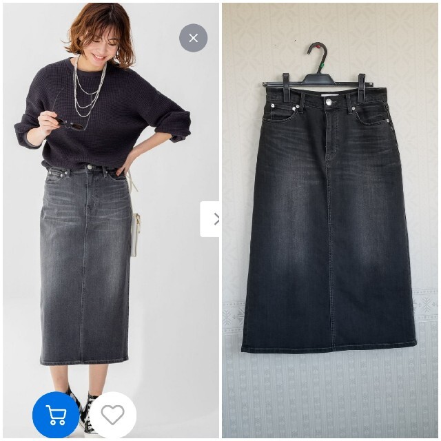 23区(ニジュウサンク)の【専用です】23区DENIM 40サイズ ストレッチデニム スカート レディースのスカート(ひざ丈スカート)の商品写真