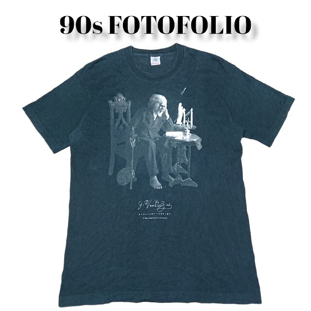 90s FOTOFOLIO ビッグプリント Tシャツ ヴィンテージ39s90