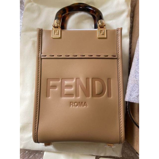 おまけ付】 FENDI - FENDI サンシャイン レザーハンドバッグ ミニの