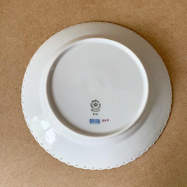 ROYAL COPENHAGEN(ロイヤルコペンハーゲン)の希少 ロイヤルコペンハーゲン 金彩 バーガンディ フルレース　19.5cm インテリア/住まい/日用品のキッチン/食器(食器)の商品写真