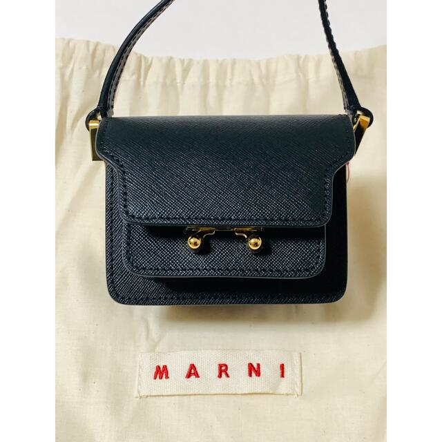 Marni - 新品《 MARNI 》サフィアーノカーフスキン TRUNK BAG NANOの+