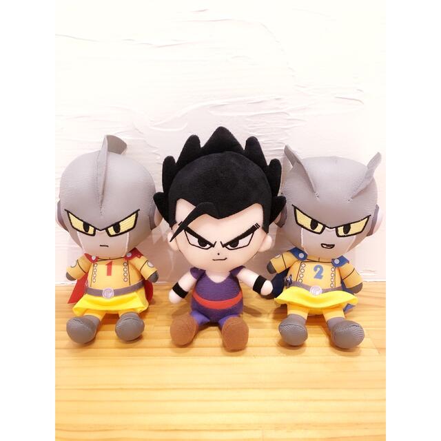 ドラゴンボール超　chibiぬいぐるみ　悟飯　ガンマ　ペネンコ　4種　ちびぬい